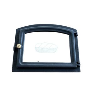 Porta De Vidro Arqueado Para Forno A Lenha