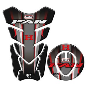 Protetor Tanque E Bocal Adesivo Moto Honda Fan Ano Até 2017 Vermelho Cor Vermelho