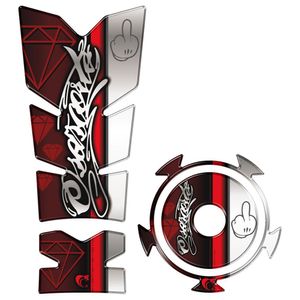Kit Protetor Tanque E Bocal Adesivo Moto Yamaha Fz15 Vermelho Cor Vermelho