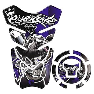 Kit Protetor Tanque Adesivo Moto Honda Acima 2018 Azul Cor Azul
