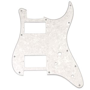 Escudo Guitarra Strat Hh Branco Perolado 3p Spirit 231-wp [f035]