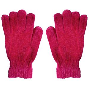 Luva De Lã Tricotada Quente P- Inverno Premium Adulto Cores Pink