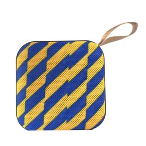 Caixa De Som Portátil Bluetooth Al-1115 Compacta E Potente Azul E Amarelo