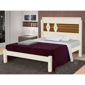 Cama Casal Lívia Off White-canela - Carmolar