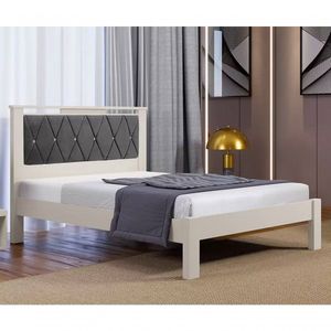 Cama Casal Alaska Off White-cinza - Carmolar