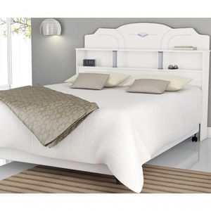 Cabeceira Box Casal Estrela 1,60 Branco - Vitamov 0410510