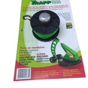 Carretel Fio De Nylon Cortador De Grama Trapp At1500