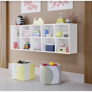 Estante Multiuso Livreiro Ely Nicho Organizador Branco Mdf