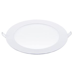 Painel Led Embutir Redondo 12w 17cm Luz Branca Branco