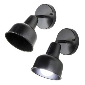 Kit Com 2 Arandelas City - Articulada 90º - Preta
