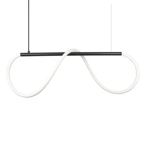 Lustre Design Moderno Rope 38w - Silicon Led 6000k - Preto