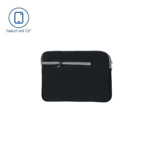 Case Neoprene Preta Para Tablet Até 7.5 Multi - Bo441 Preto