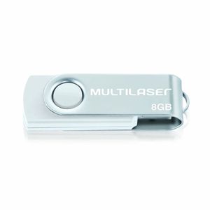 Pendrive Multilaser Twist Branco 8gb - Pd887 Pd887