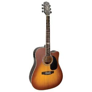 Violao Folk Eletroaca?stico Cutaway Gf1d Ceq Hb Honey Burst