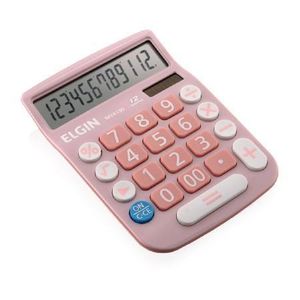 Calculadora De Mesa 12 Da&#141;gitos Mv-4130 Rosa