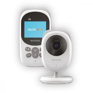 Babá Eletrônica Corujinha Sem Fio Conexão Fhss Tela Lcd 2,4 Bivolt Multikids - Branco Bivolt