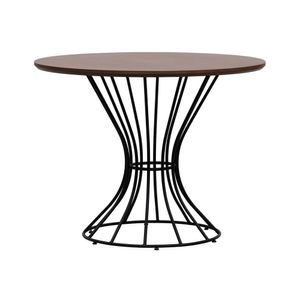 Mesa De Jantar Fendi ø100 Preto-amêndoa