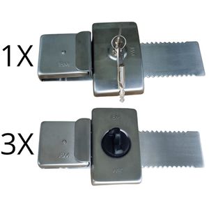 Kit Fechaduras Jbm 1 Fc1 E 3 Fc2 20cm