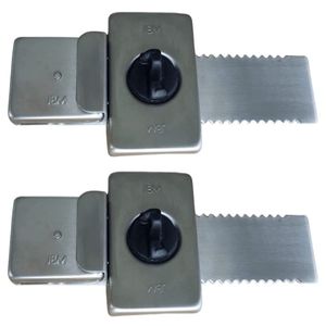 Kit 2 Fechadura De Encaixar Jbm Fc2 Porta De Correr Fechamento Interno 20cm