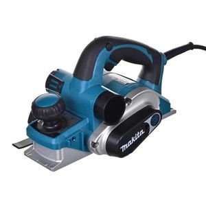 Plaina Elétrica 82mm Industrial 1050w Conjunto Calibrador Guias 2 Facas Chave Kp0810c 220v Makita