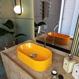 Kit Cuba Ov42 Laila Com Válvula Click Amarelo