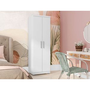 Armário Multiuso Sabrina Com 2 Portas E 5 Prateleiras Branco