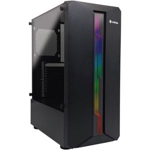 Gabinete Gamer Hayom Gb1724, Lateral Em Vidro Temperado, Led Rgb, Usb 3.0, Atx, Preto