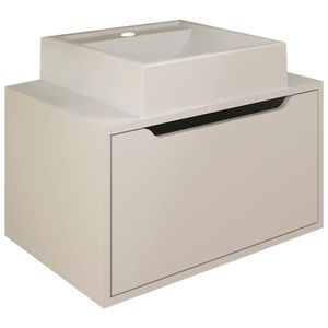 Gabinete Com Cuba Para Banheiro Bn3630x46 Branco Tecno Mobili Branco