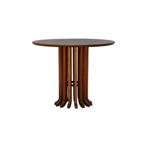 Mesa De Jantar Denver Tampo Redondo 120 Amêndoa