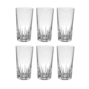 Jogo De Copos Bali Vidro 6 Peças 280ml