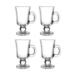 Kit Caneca Vidro Café Nespresso Dolce Gusto 220ml