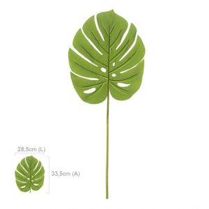 Folha Costela De Adão Real Toque Real Verde 84cm