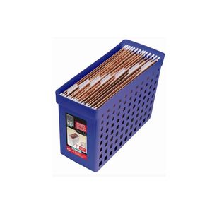 Arquivo Estreito Com Furação Office Line Azul - Ordene