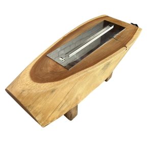 Mesa Com Lareira Ecológica Prime 62cm Em Garapeira