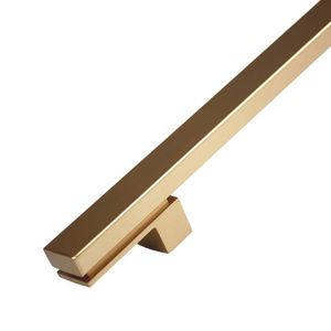 Puxador Alça Dupla Para Porta Living - 1000mm - Dourado Matte - Zen Design