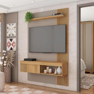 Painel Para Tv Até 45 Polegadas Moon Marrom Caemmun