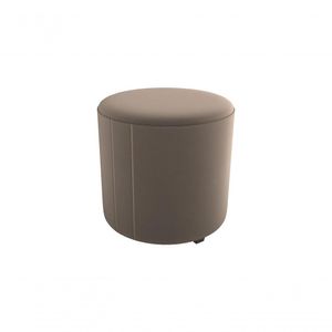 Puff Decorativo Sala Descando Copenhage Premium Veludo Capuccino Matrix