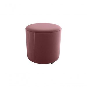 Puff Decorativo Sala Descando Copenhage Premium Veludo Rosê Matrix