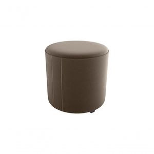 Puff Decorativo Sala Descando Copenhage Premium Veludo Marrom Matrix