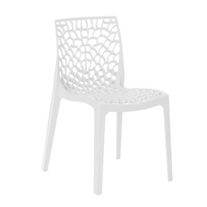 Cadeira De Jantar Gruvyer Design Em Polipropileno - Branco