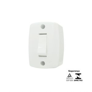 Kit Interruptor Sobrepor 1 Tecla Simples 250v 16553 Ilumi 5 Unidades