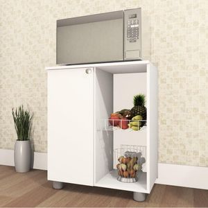 Balcão Fruteira âmbar 1 Porta Branco