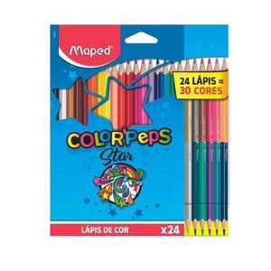 Lápis De Cor Color’peps - Star 24 Cores + 6- Maped
