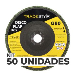 Kit C- 50 Disco Flap Reto 7 180mm Fds180-80fc Z80