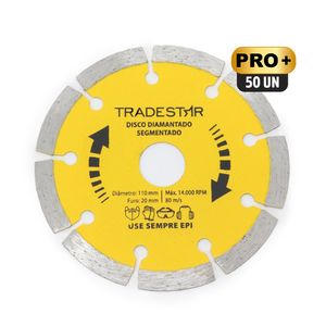 Kit C- 50 Discos De Corte Segmentado Diamantado 110mm 4 Pro