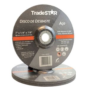 Disco De Desbaste Metal 7 Pol 180 X 6 Mm Kit 20 Peças