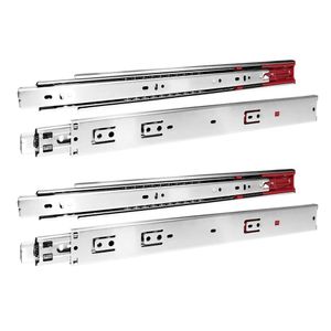 Kit 2 Par Corrediça Inox 304 Soft Close C- Amortecedor 45cm