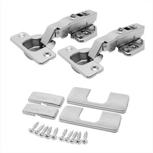 Dobradiça Click 3d 105° Soft Close Reta Capas E Parafusos