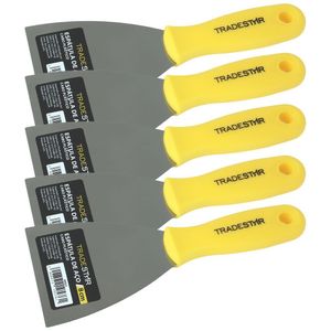 Kit 5 Espátula 8 Cm Multiuso P- Pintor Gesso Drywal