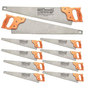 Kit 10 Serrote 22 Cabo Madeira Resistente Profissional